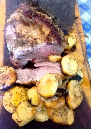 Una foto de Keperi al horno con papas