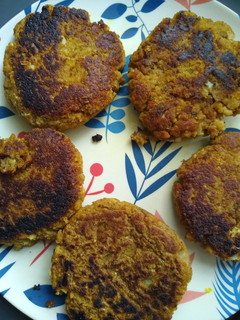 Una foto de Hamburguesas veganas de soja texturizada