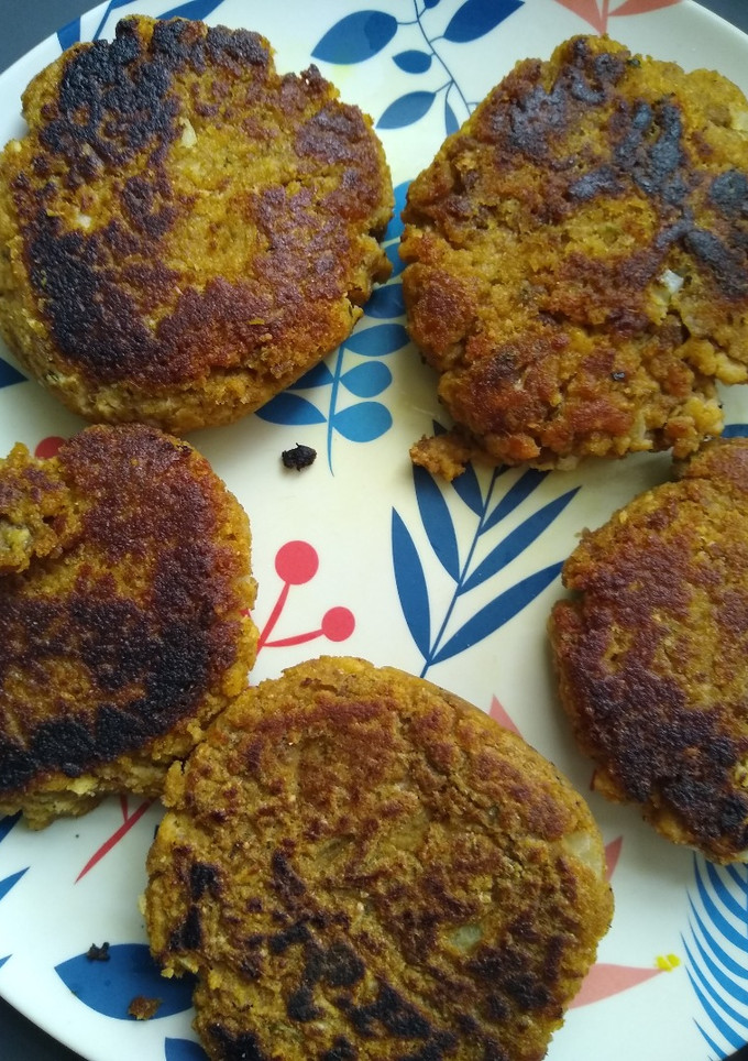 Una foto de Hamburguesas veganas de soja texturizada
