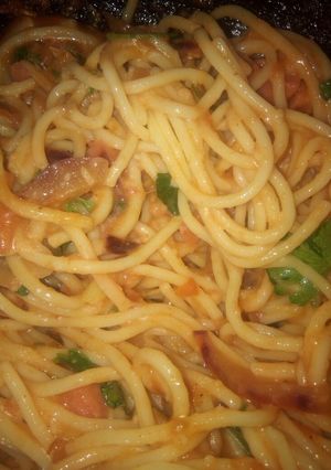 صورة لوصفة سباغيتي بالكاشير الحار