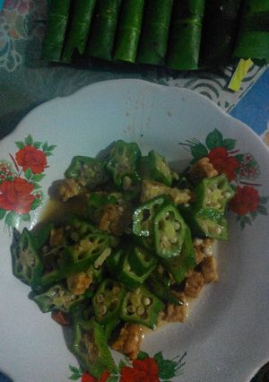 Foto resep Tumis okra tempe
