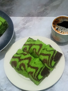 Foto resep Bolu Kukus Marmer Pandan Cokelat