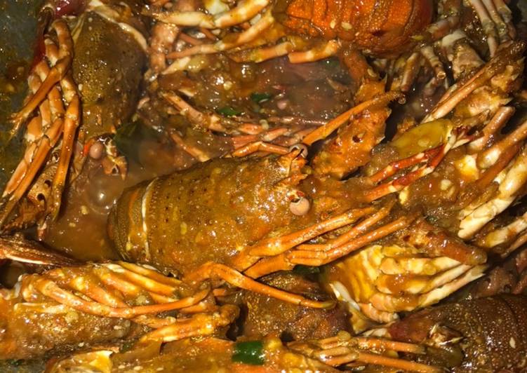 Resep Lobster saus padang ekstra pedas yang Sempurna