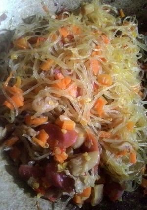 Foto resep Bihun oseng jamur wortel sosis