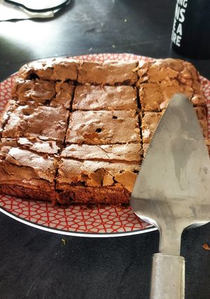 Une photo de Brownies aux noix de pécan caramélisées