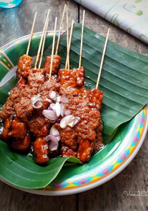 Foto resep Sate Tempe Saus Kacang