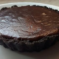 A picture of No Bake Chocolate Tart.