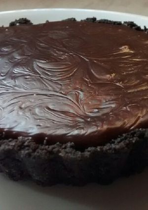 A picture of No Bake Chocolate Tart.
