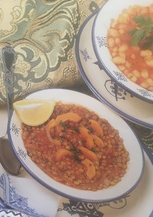 صورة لوصفة العدس بالجزر