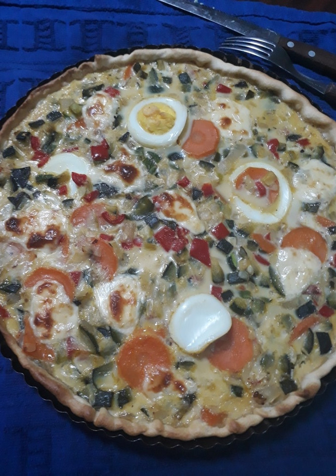 Una foto de Tarta de zapallitos verdes