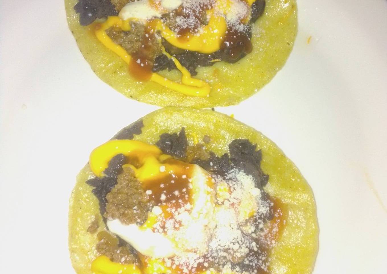 Chalupas de carne molida