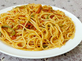 Vegetable szechuan spaghetti
