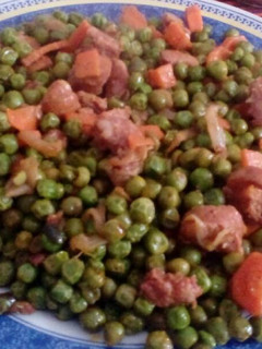 Una foto de Guisantes con chorizo