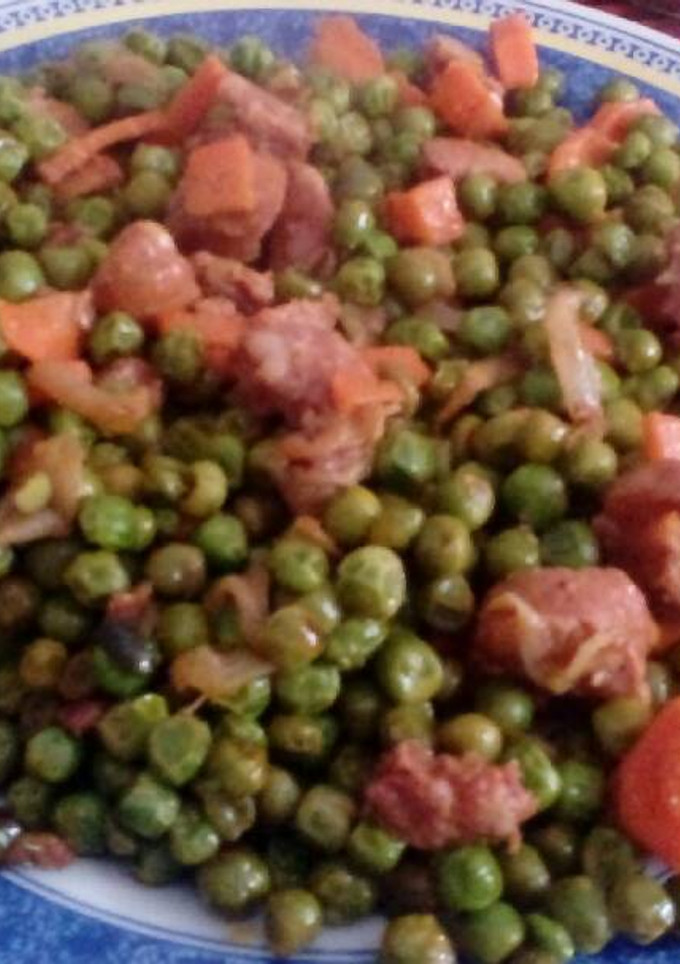 Una foto de Guisantes con chorizo