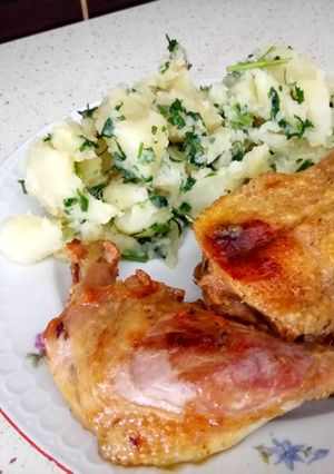 Fehérboros kacsasült, petrezselymes burgonyával recept fotója