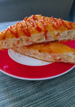 Foto resep Sandwich Goreng Isi Kentang Sosis