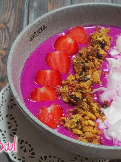 Foto resep Smoothies Bowl - Buah Naga Merah