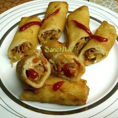 A picture of Chinese Spring Rolls.