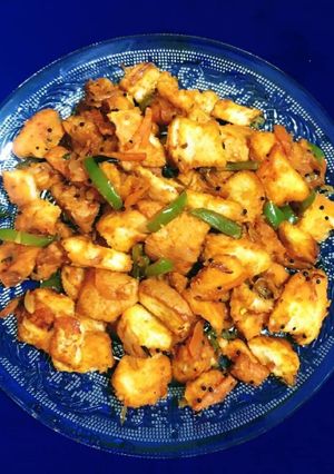 A picture of Bread Upma.
