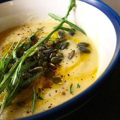 A picture of CLASSIC leek and potato soup!.