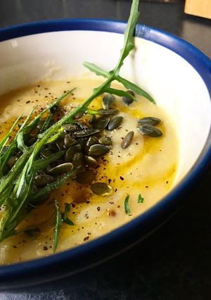 A picture of CLASSIC leek and potato soup!.
