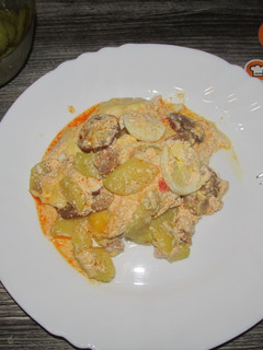 Rakott krumpli – mikróban recept fotója