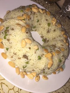 صورة لوصفة رز بالبازيلاء