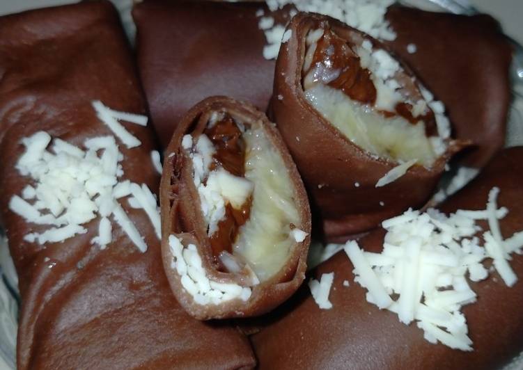 Masakan Populer Dadar Gulung Pisang Coklat Keju Yummy Mantul