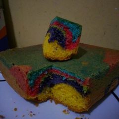 A picture of Multicoloured marble cake. #FestiveContestNaivasha.