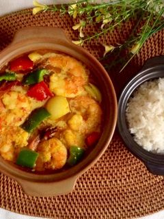 Hình của món Cà-ri tôm.