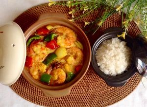 Hình của món Cà-ri tôm.