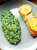 File de păstrav somonat cu spanac și ricotta