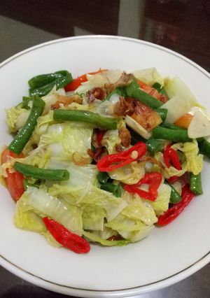 Foto resep Tumis Sawi Putih dan Kacang Panjang