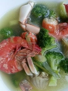Foto resep Sop udang kepiting brokoli