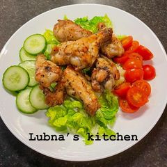 Air Fryer Salt and Pepper Chicken Wings: A picture of Air Fryer Salt and Pepper Chicken Wings:.