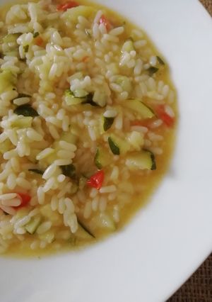 Foto di Risotto con zucchine