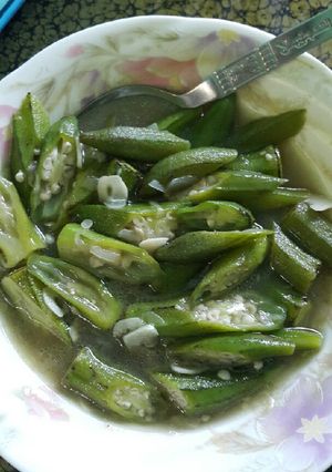 Foto resep Tumis kacang lendir (okra) bersaos tiram