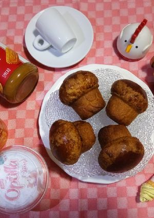 Une photo de Briochettes fourrées au chocolat ☕
