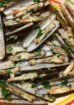 Une photo de Couteaux de mer à la marinière