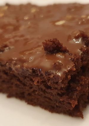 Une photo de Moelleux au chocolat/Compote de pomme