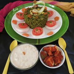 A picture of Palak Green Pulao.