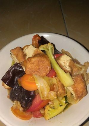 Foto resep Capcay asam manis pedes