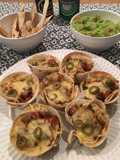 Taco cups (copinhos de tacos com carne)