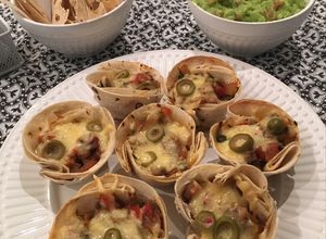 Foto de Taco cups (copinhos de tacos com carne)