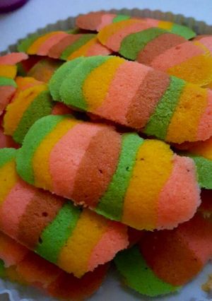 Foto resep Lidah kucing rainbow