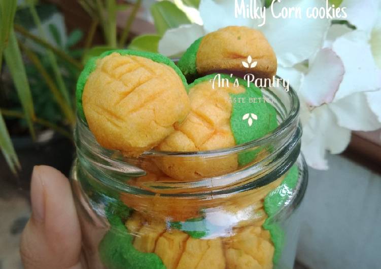 Milky corn cookies