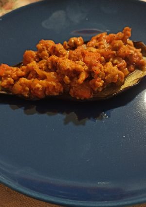 Una foto de Berenjenas al horno