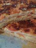 Torta Fainá de Jamón, Queso y Tomate, en licuadora