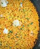 Arroz con vieiras