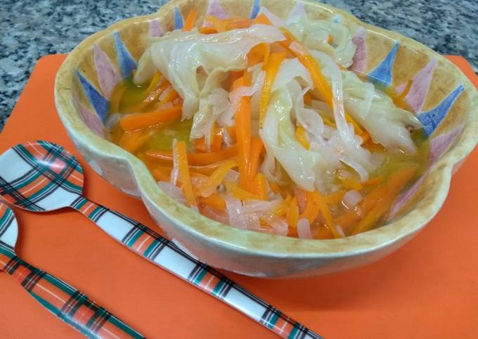 Repollo blanco en escabeche Receta de Maria Beatriz Perez- Cookpad